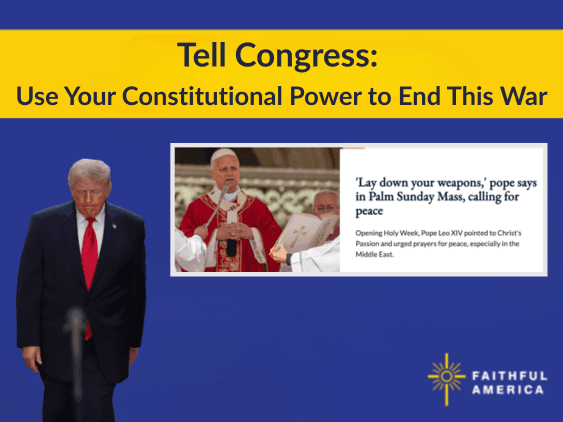 Tell Congress: Use your constitutional power to end this war
